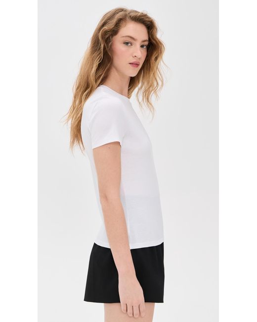Theory White Tiny Tee