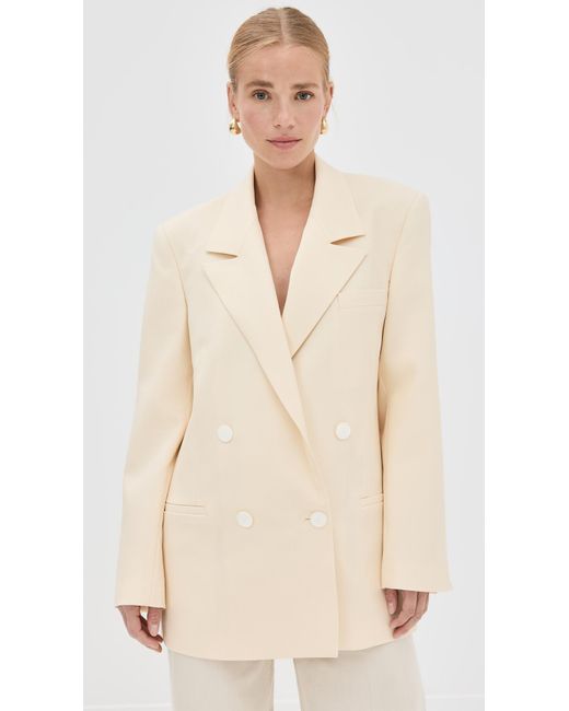 Rohe Natural Double Breasted Blazer