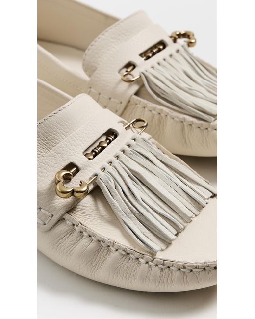 Larroude White Joy Loafers