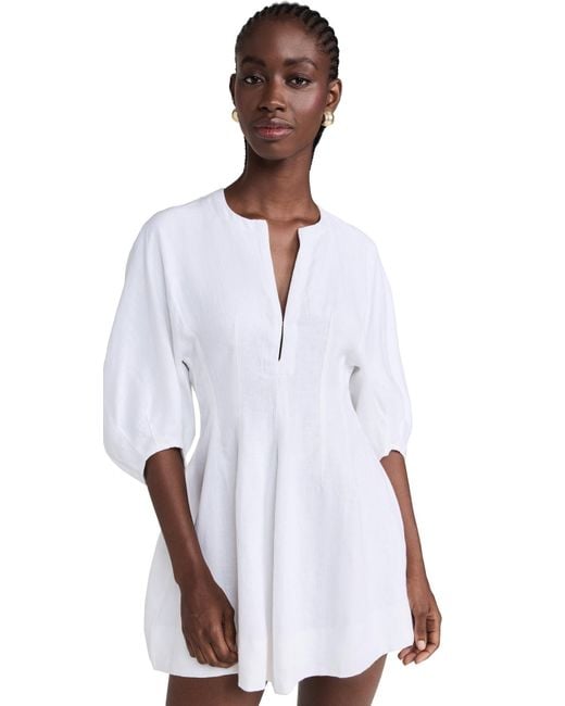 Faithfull the Brand Soleil Mini Dress in White Lyst