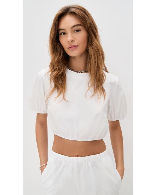 Le Bos White Lillian Blouse