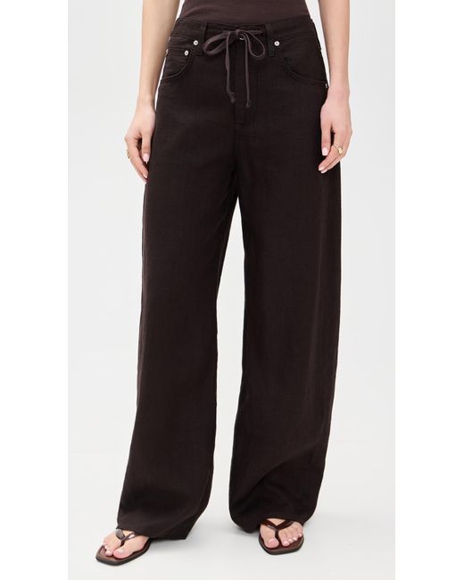 Citizens of Humanity Black Brynn Drawstring Trousers