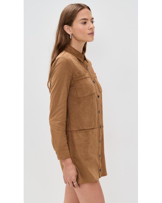 Saylor Gray Kingston Faux Suede Mini Dress