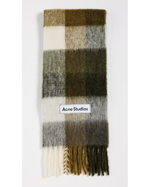 Acne Green Vally Solid Scarf