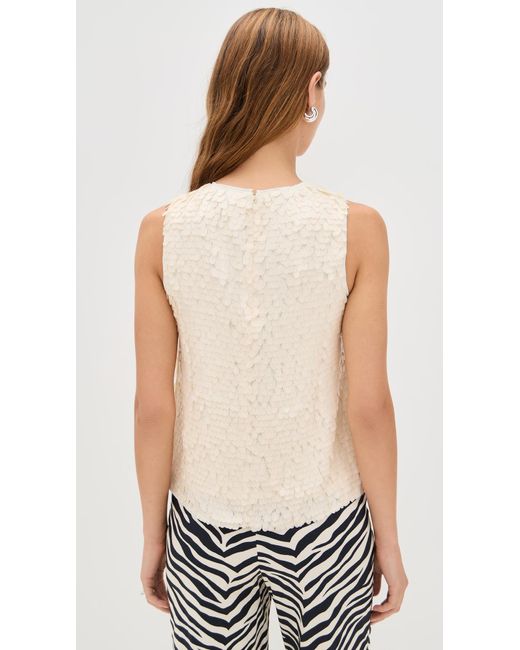 Simon Miller White Shirley Sequin Top