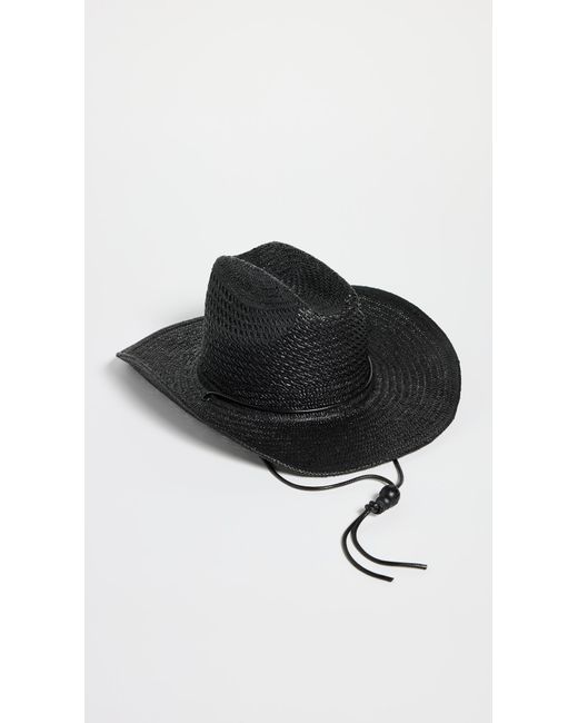Lack of Color Black The Outlaw Ii Traw Hat