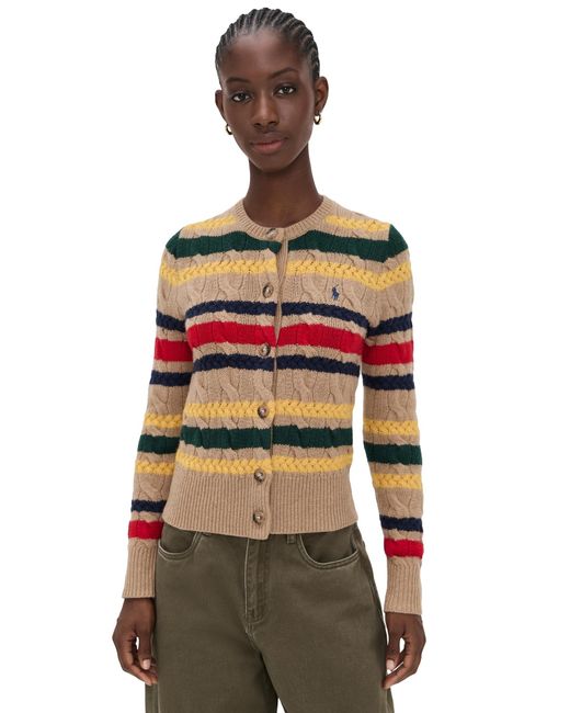 Polo Ralph Lauren Multicolor Stripe Cable Cardigan