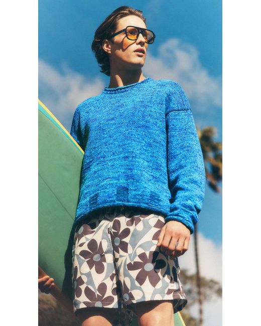 J.W. Anderson Blue Space Dye Sweater for men