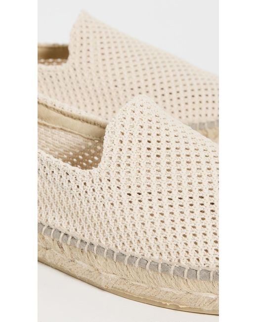 Manebí White Flat Net Espadrilles