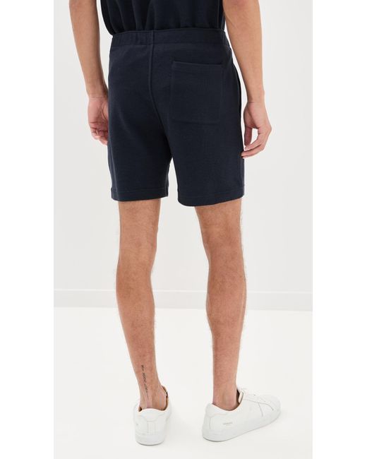 Vince Blue Boucle Pull On Shorts 6.25 for men