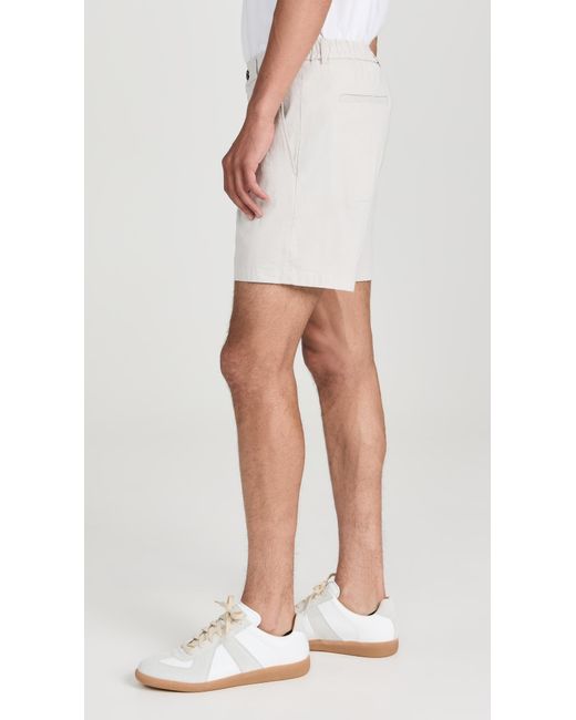 Theory White Curtis Shorts for men