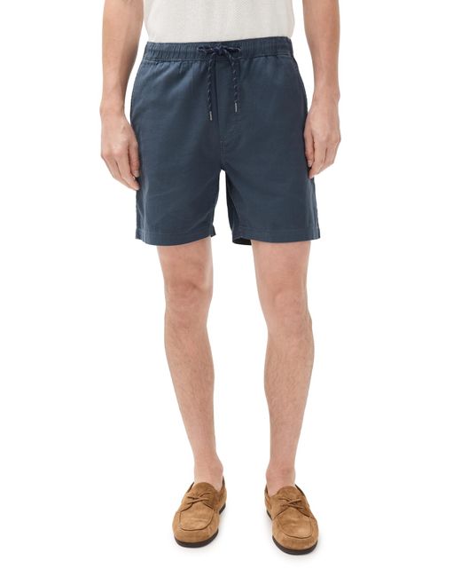 Faherty Brand Blue Essential Drawstring Shorts 6 for men
