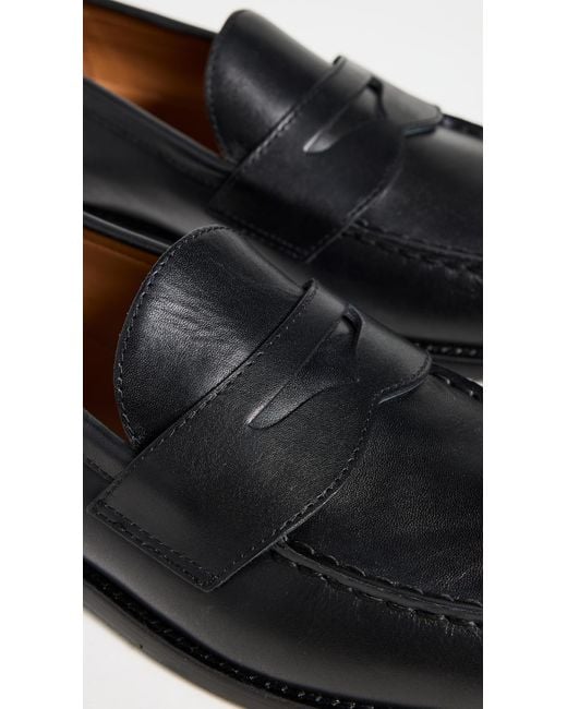 Polo Ralph Lauren Black Alston Leather Penny Loafers for men