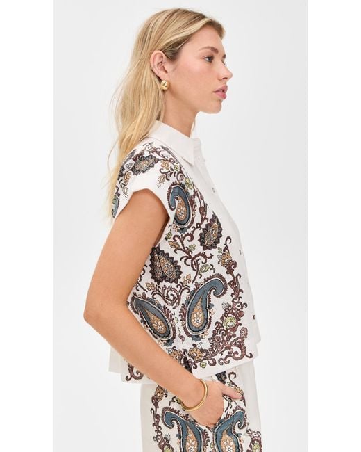 Cleobella White Selene Blouse