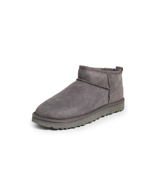 Ugg Gray Classic Ultra Mini Boots