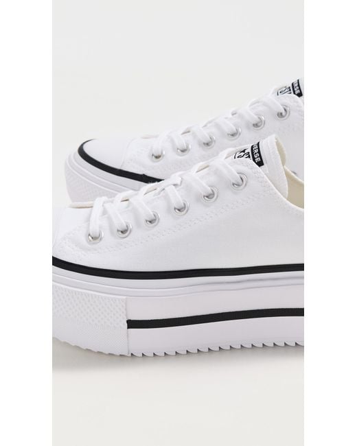 Converse White Chuck Taylor All Star Lift Double Stack Lace-Up Boots/ 1 7