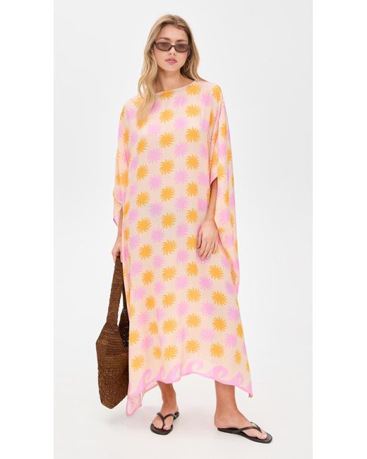 Sundress Orange Cora Caftan