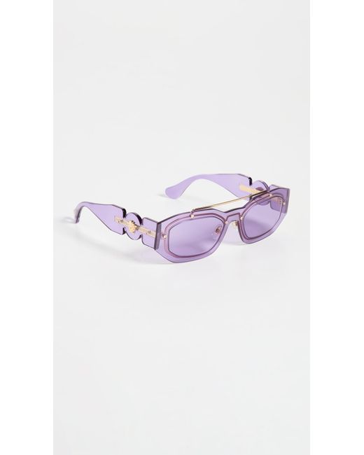 Versace Medusa Biggie Sunglasses In Violet Purple Lyst Canada 