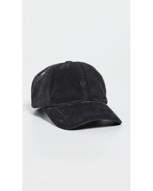 AMI Black Velours Hat for men