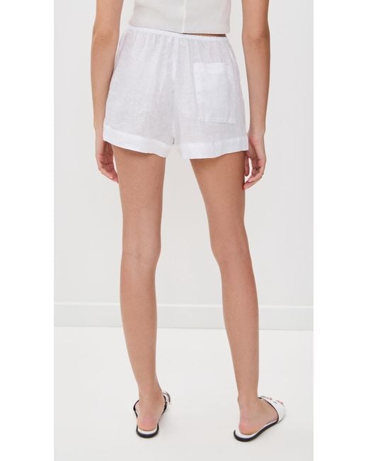 LSPACE White Lia Shorts
