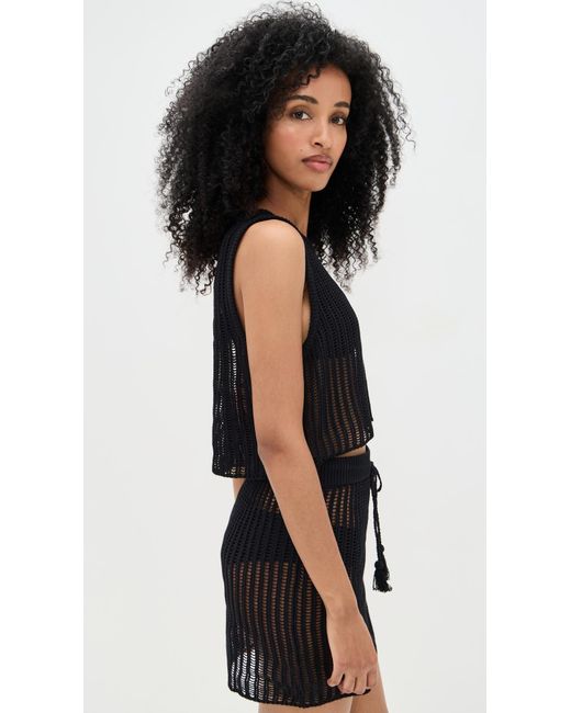 LSPACE Black Sander Top