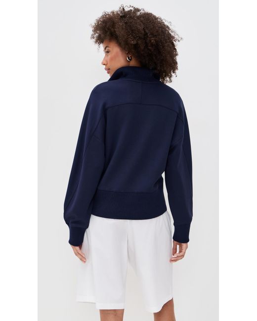 Le Bos Blue Thea Quarter-Zip Pullover