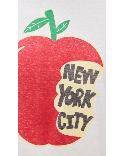 Re/done Red Nyc Classic Tee