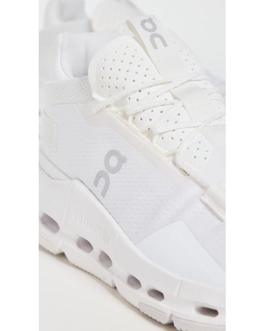 On Shoes White Cloudnova 2 Sneakers