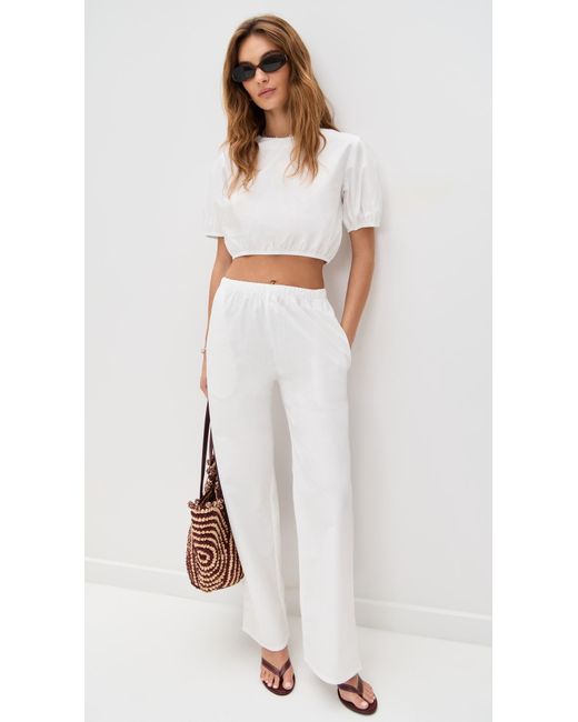 Le Bos White Lillian Blouse
