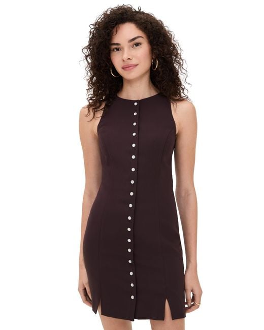 Amanda Uprichard Purple Oliviera Dress