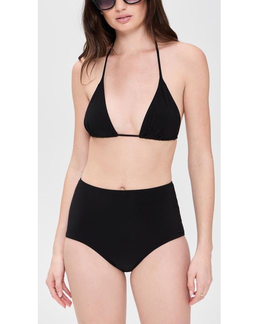 Norma Kamali Black String Bra