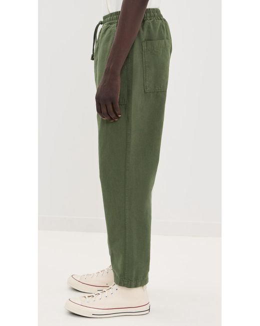 Service Works Green Classic Canvas Chef Pants for men