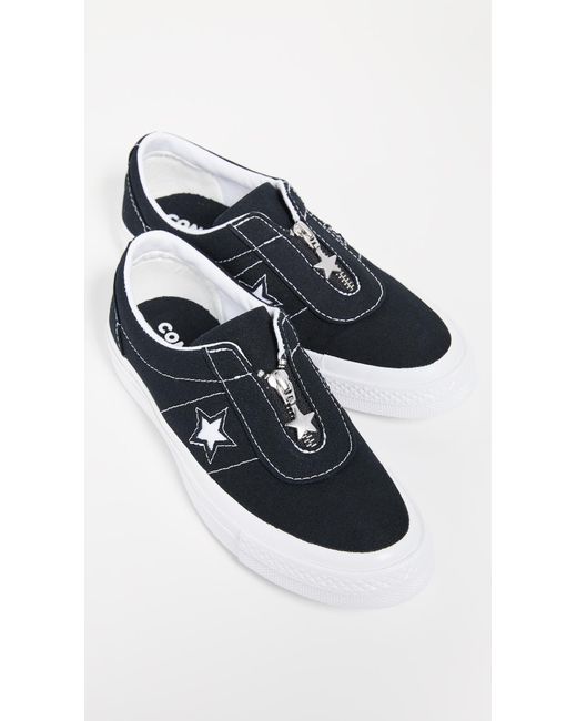 Converse One Star Slip Sun Baked Sneakers in Black | Lyst