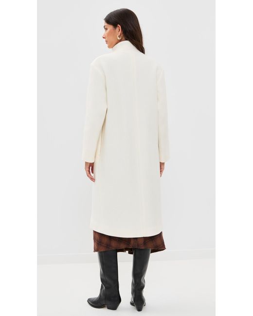 IRO White Ricky Overcoat