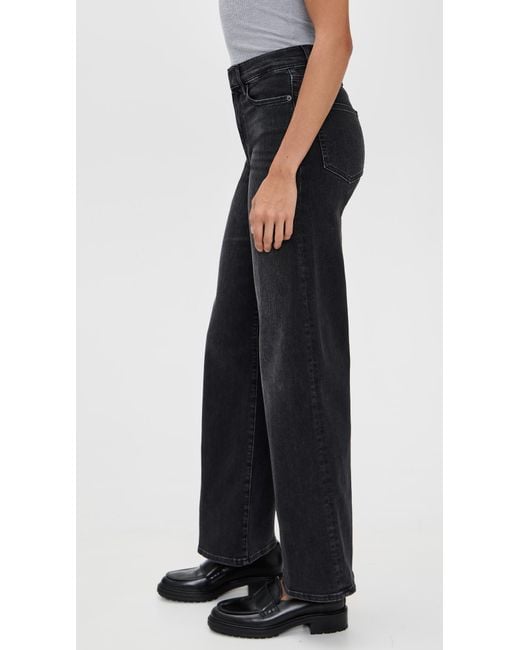 FRAME Black Le Slim Palazzo Jeans