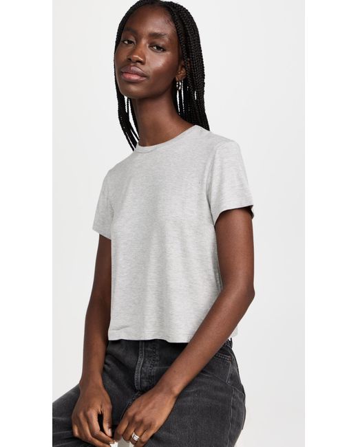 Agolde Black Adine Shrunken Tee