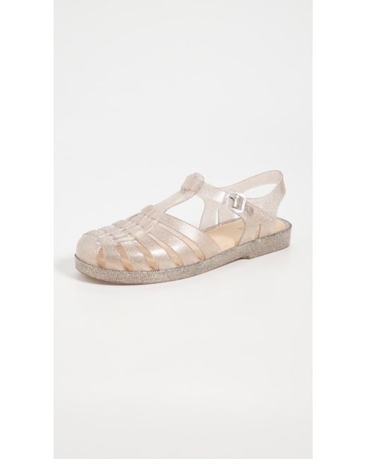Melissa White Possession Shiny Jelly Sandals