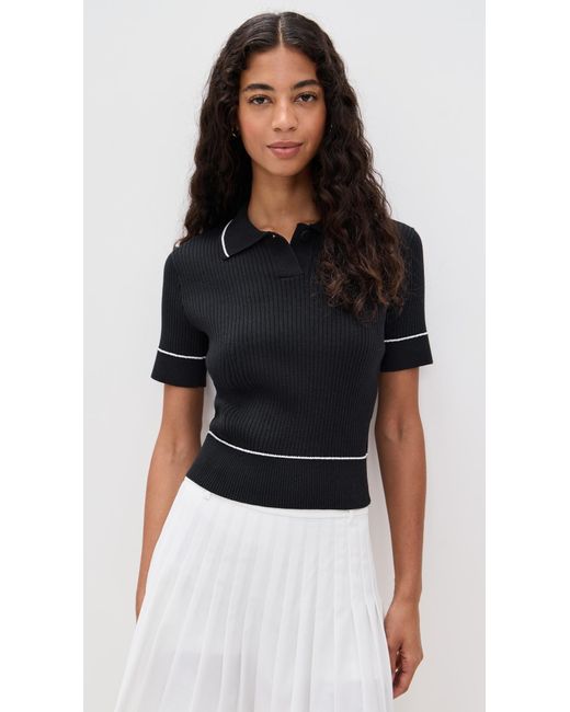 Rhone Black Birdie Sweater Polo