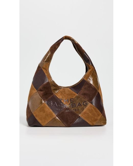 Marc Jacobs Brown The Suede Patchwork Sack Bag