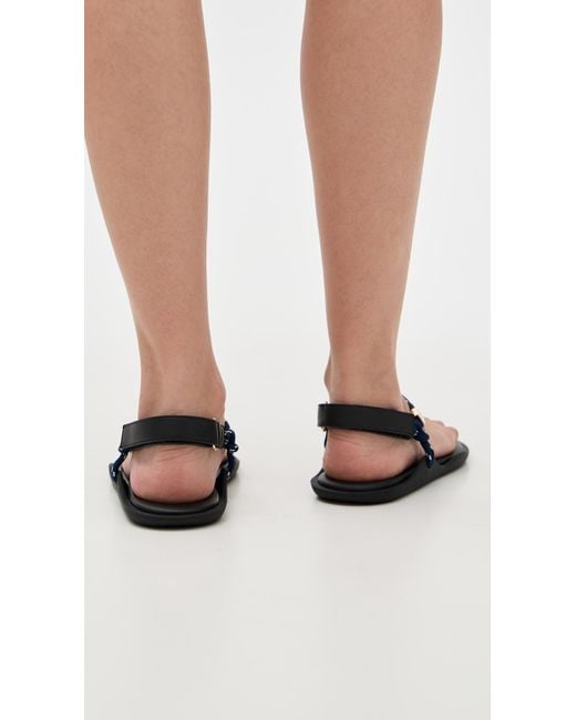 FLOWZE Black Flo Rope Sandals
