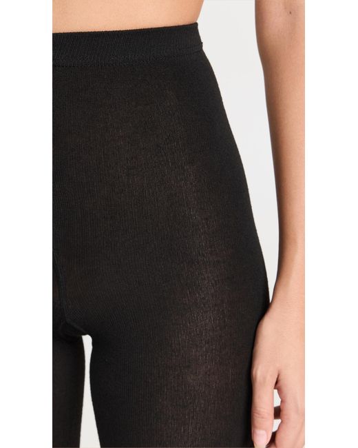 Stems Black Cotton Super Soft Tights