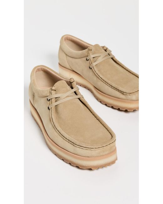 Clarks White Wallabee Scout Lo Shoes for men