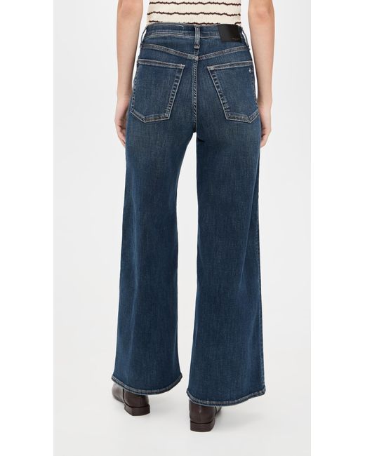Rag & Bone Blue Flexi Sofie High Rise Jeans