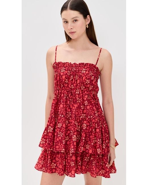 Ulla Johnson Red Kalila Coverup