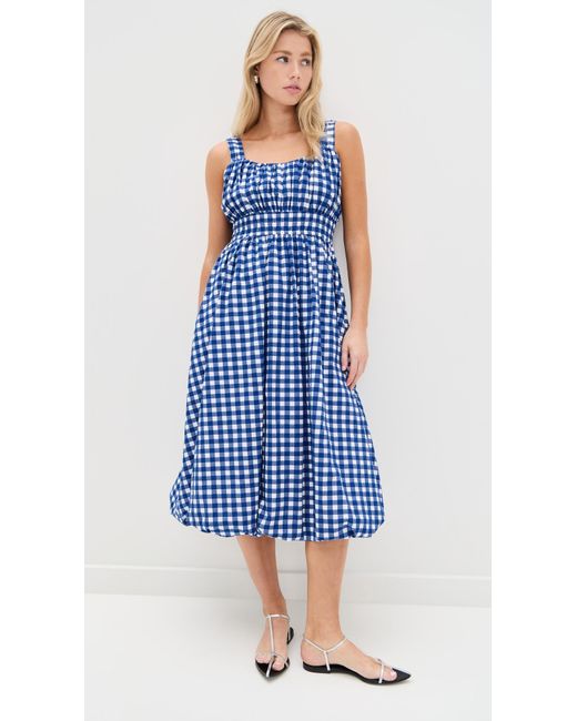 Sea Blue Neci Gingham Tank Dress