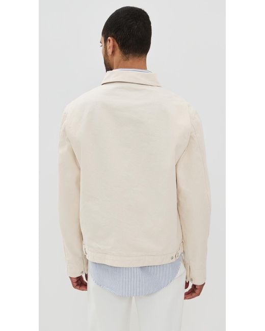 KNICKERBOCKER White Pacific Denim Zip Jacket for men