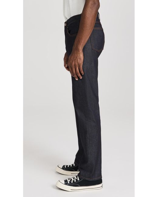 Naked & Famous Black True Guy 11oz Stretch Selvedge Jeans for men