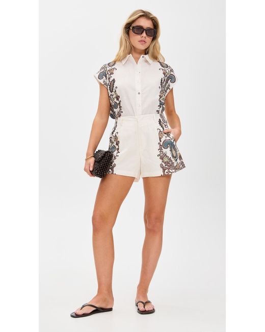 Cleobella White Sebastian Shorts