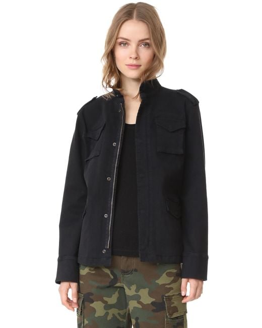 udlejeren Tak for din hjælp Highland Anine Bing Army Jacket in Black | Lyst