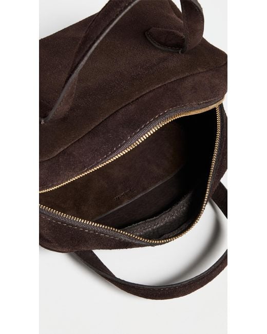 Madewell Black Suede Satchel